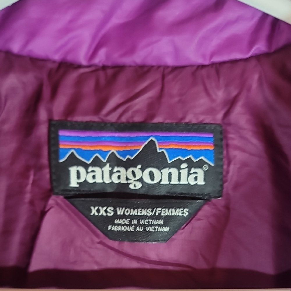 Patagonia Kids Quilted Purple Puffer Jacket - Picture 4 of 7